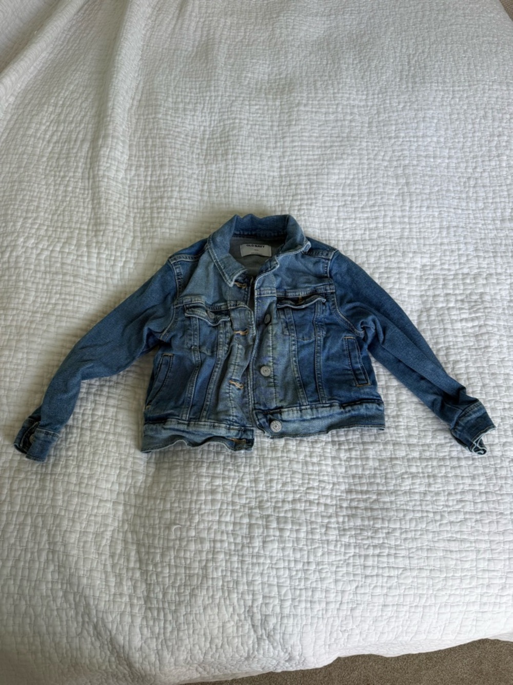 Old Navy Kids Distressed Blue Denim Jacket